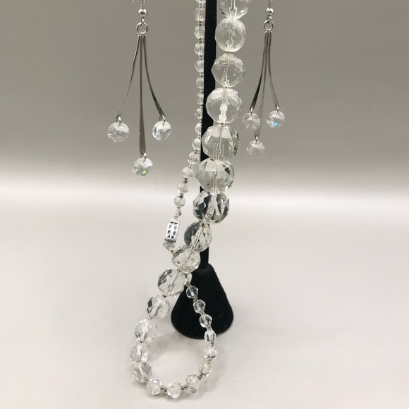 Vintage Faceted Graduated Glass Bead Necklace - Picture 8 of 9